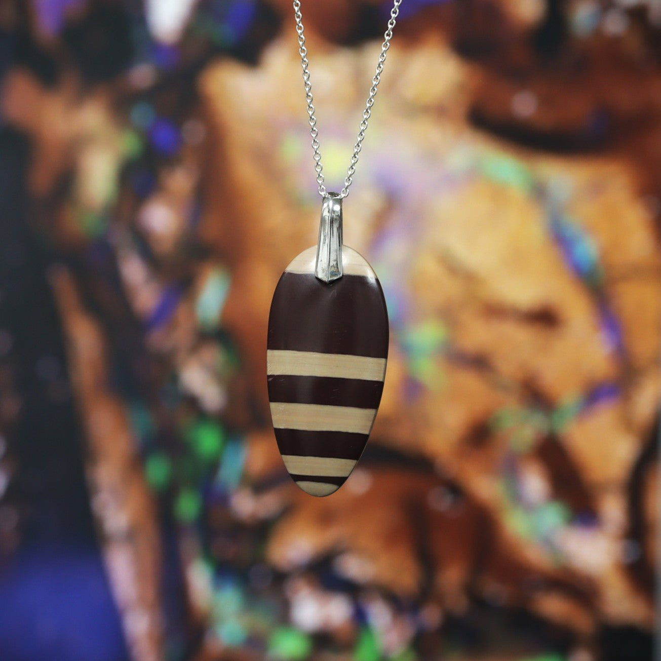 Australian Zebra Rock pendant
