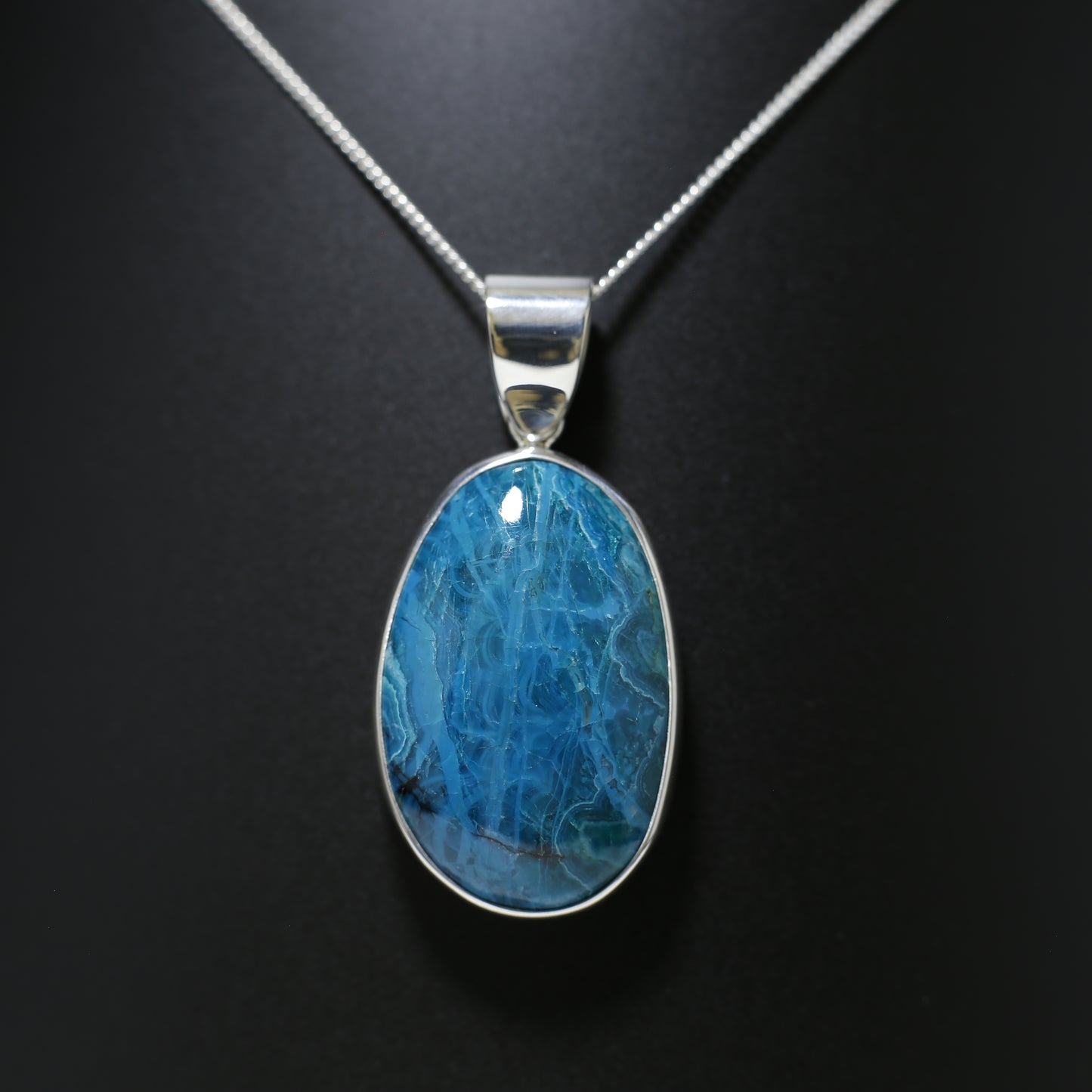 Chrysocolla pendant 
