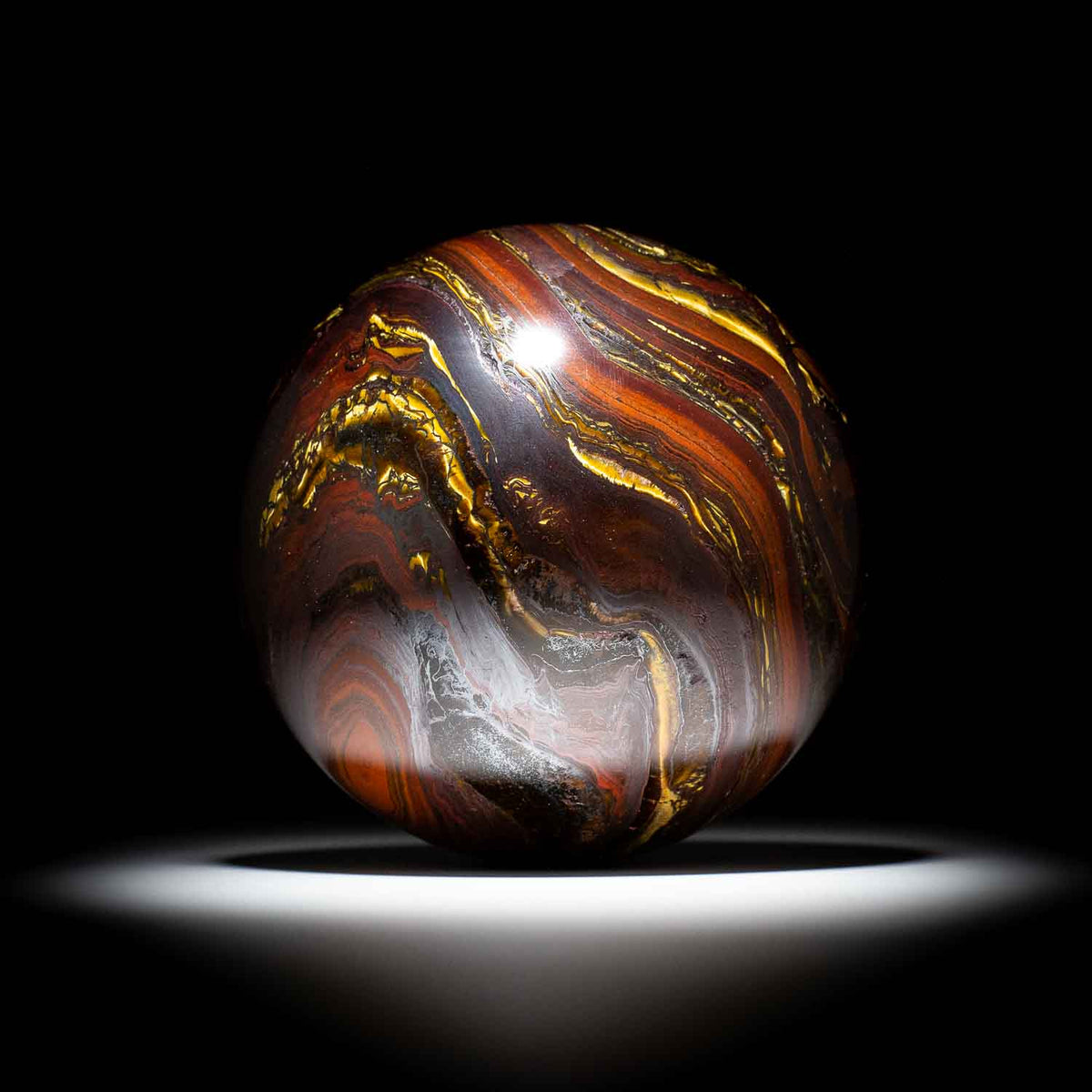 Spherical Iron Rocks Australian Tiger Iron Polished Sphere – Rocks On The Rocks