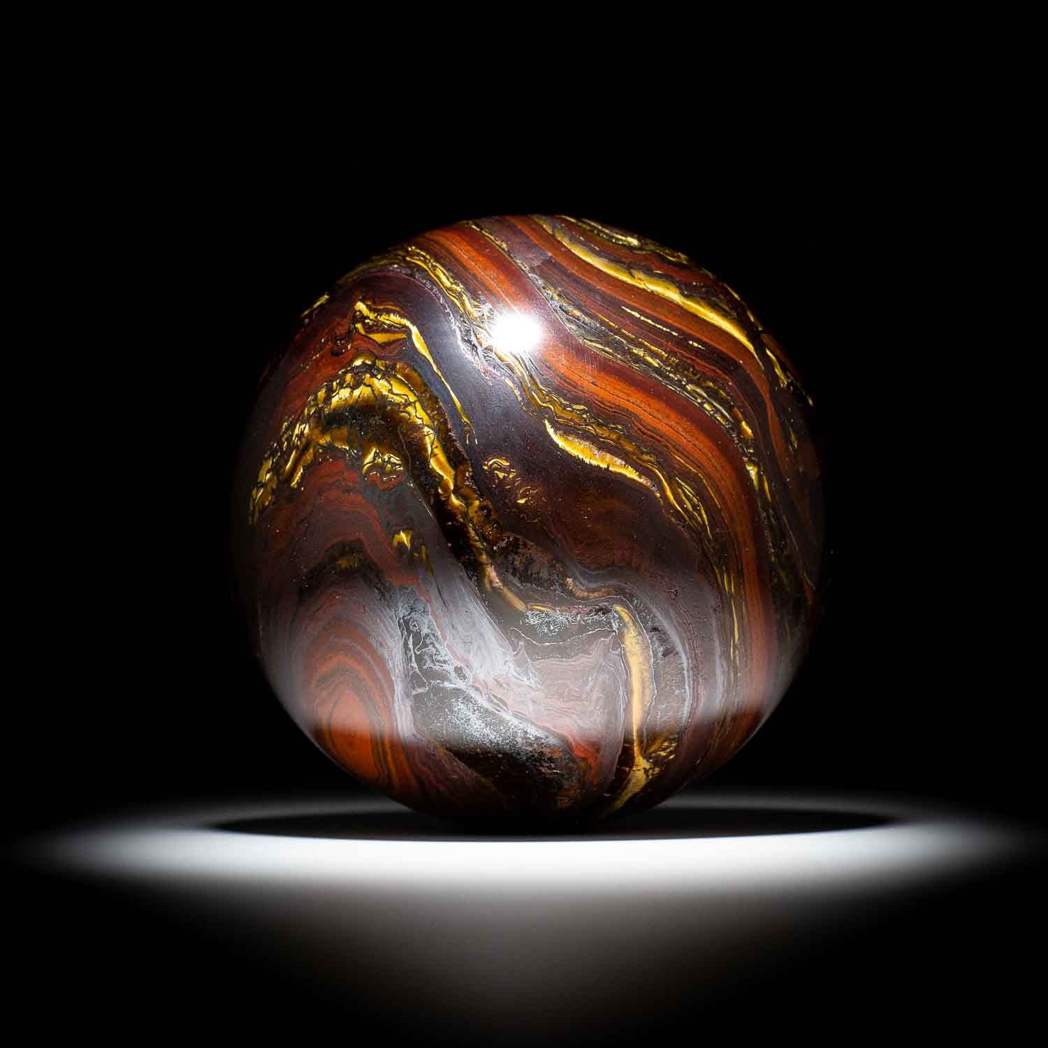 Tiger Iron Sphere - 4