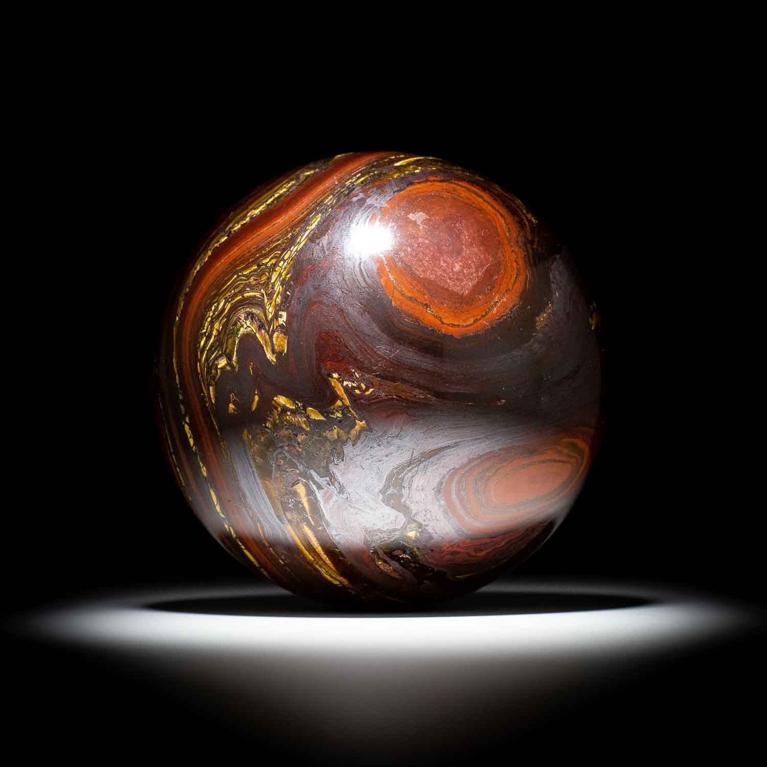 Tiger Iron Sphere - 4