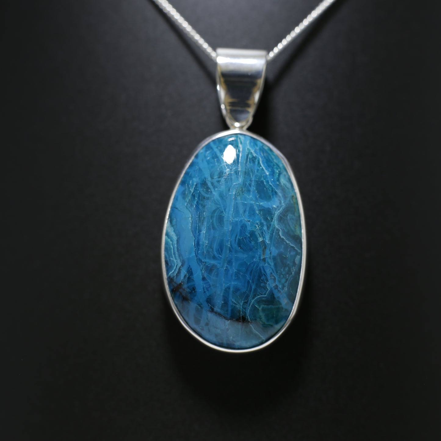 Chrysocolla pendant 