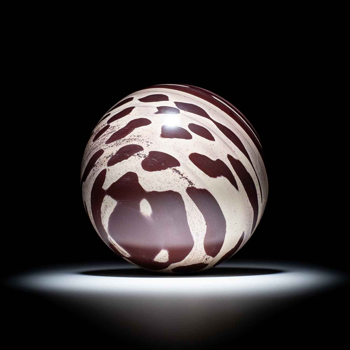 Zebra Rock Sphere - 18