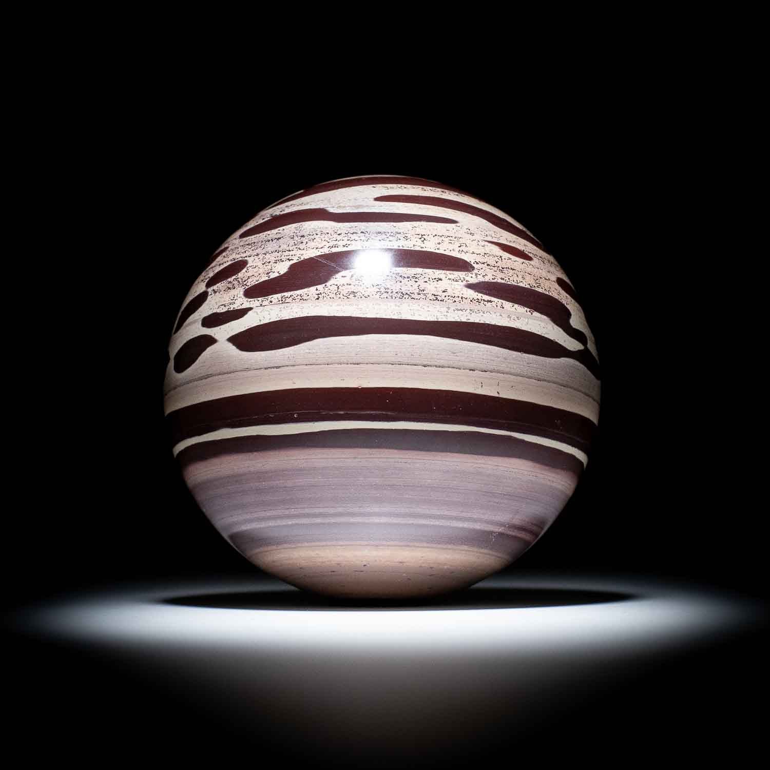 Zebra Rock Sphere - 18