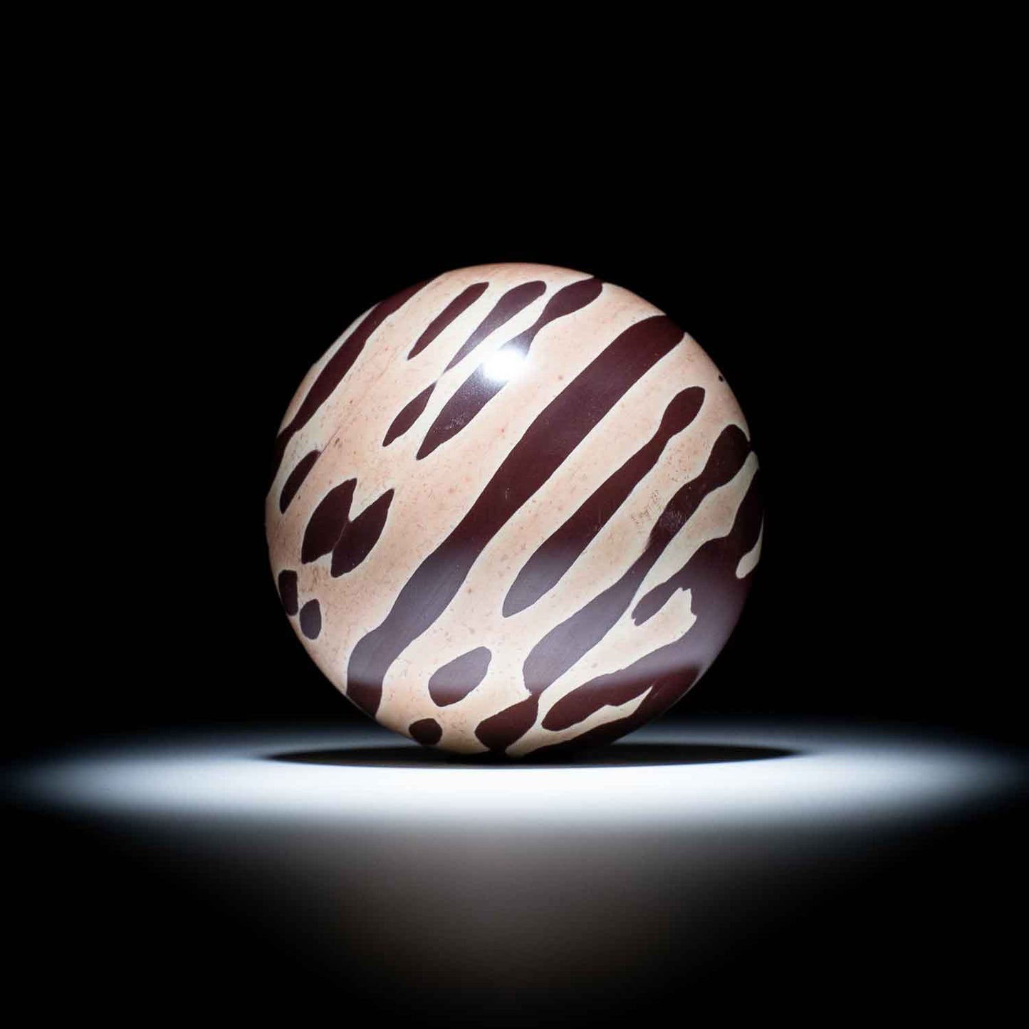 Zebra Rock Sphere - 19