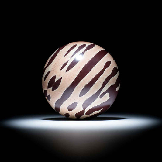 Zebra Rock Sphere - 19