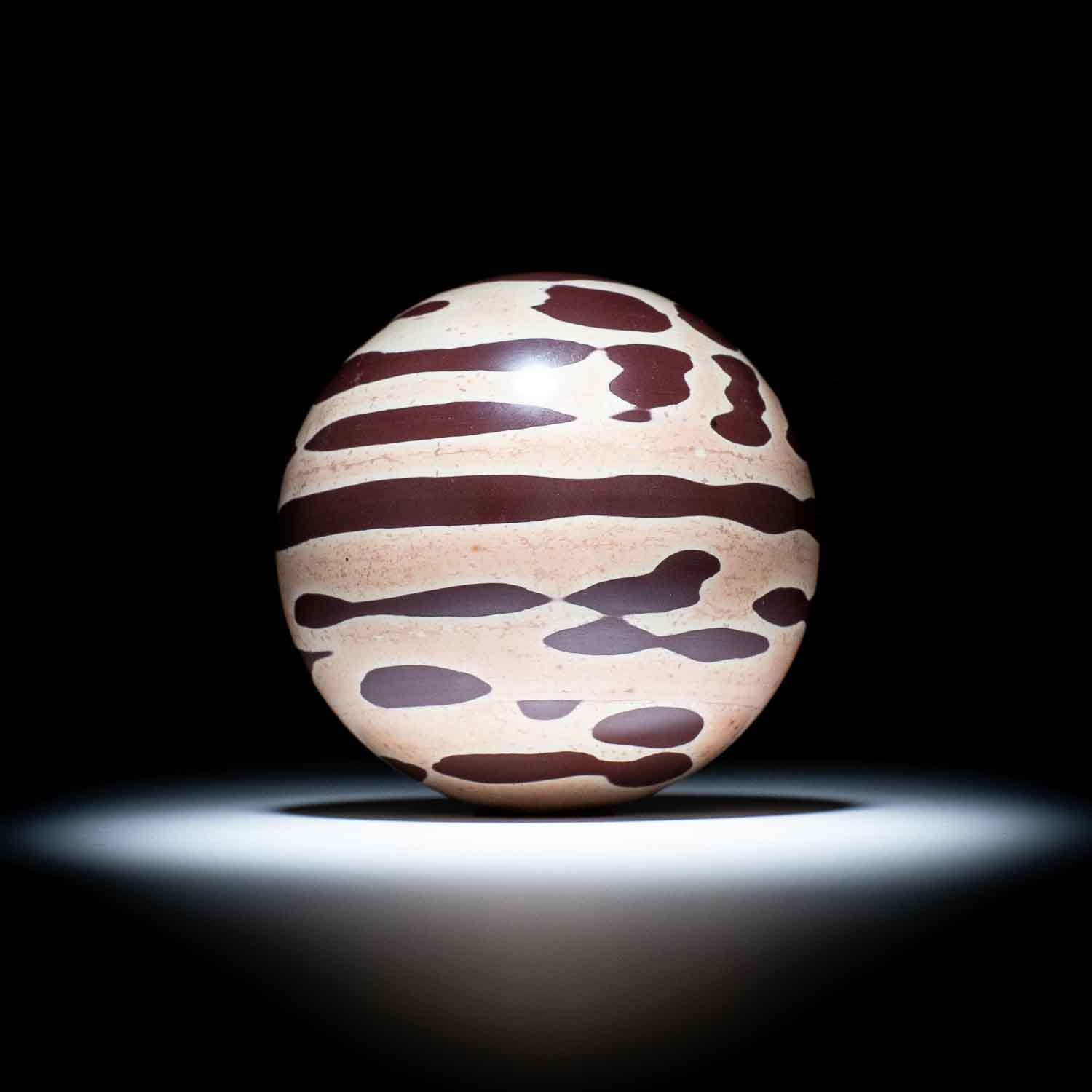Zebra Rock Sphere - 19