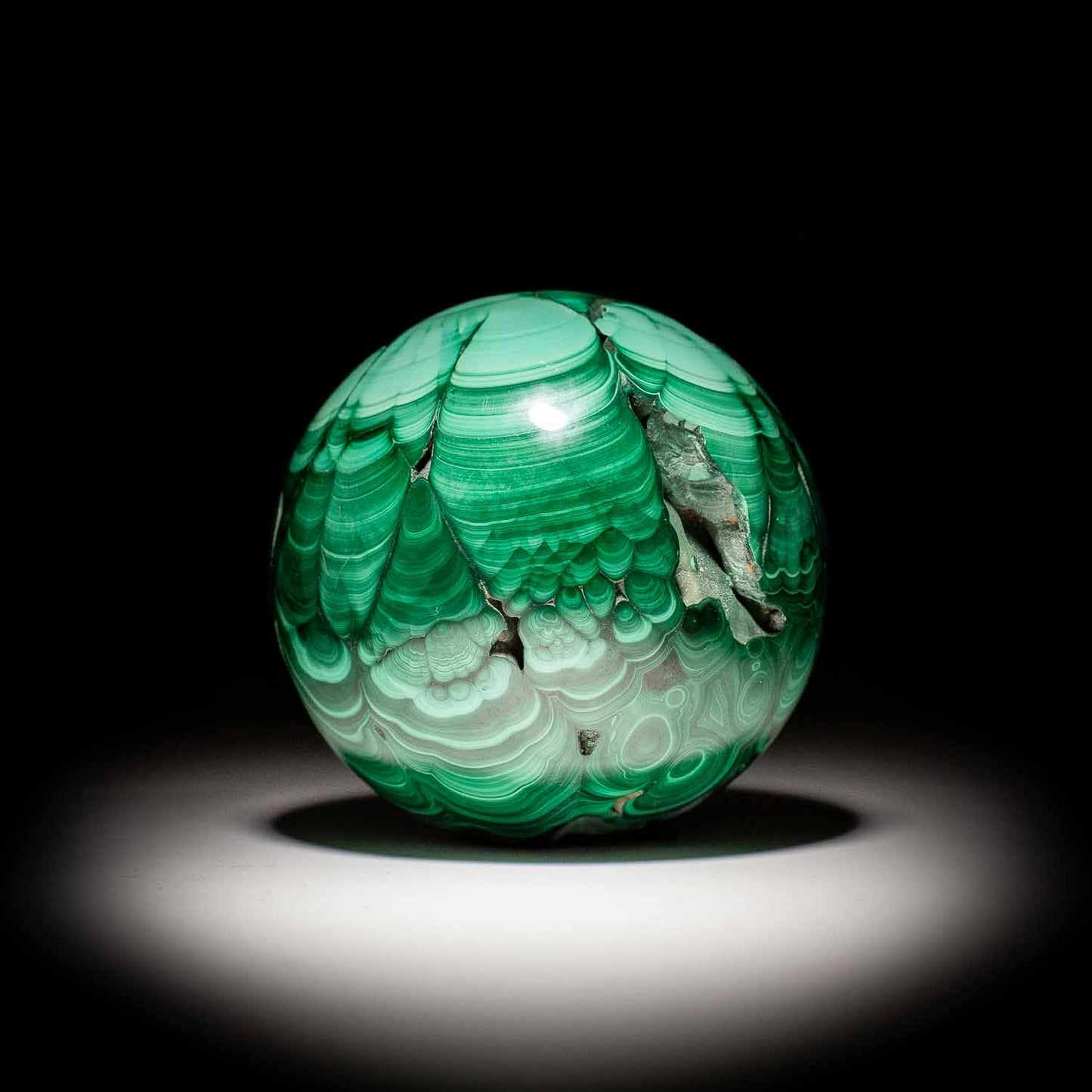 Malachite Sphere - 6