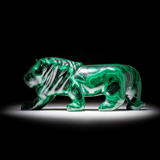Malachite Sculpture "Lion" 