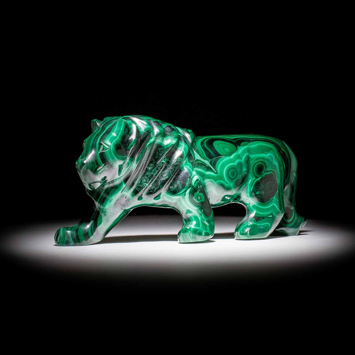 Malachite Sculpture "Lion" 