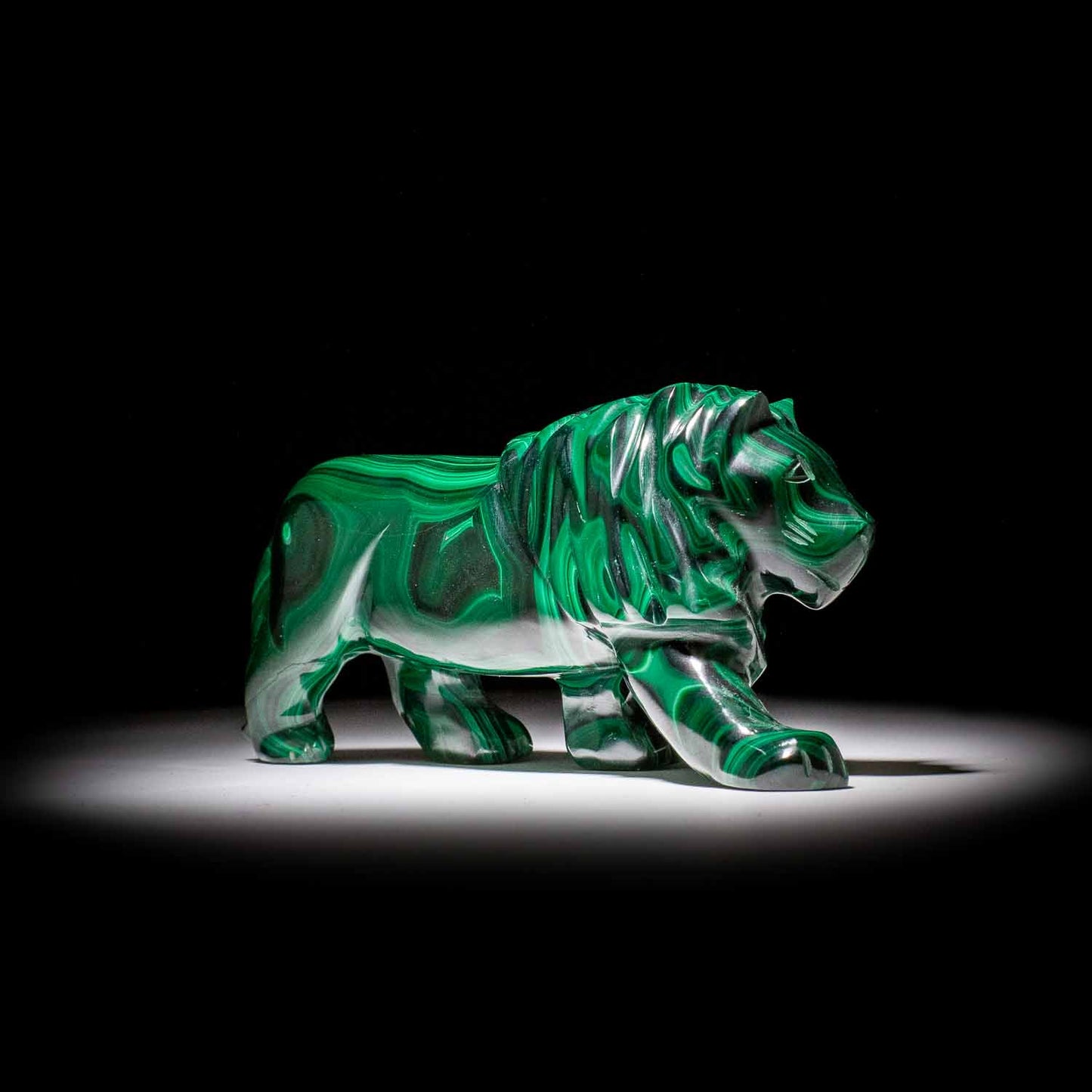 Malachite Sculpture "Lion" 