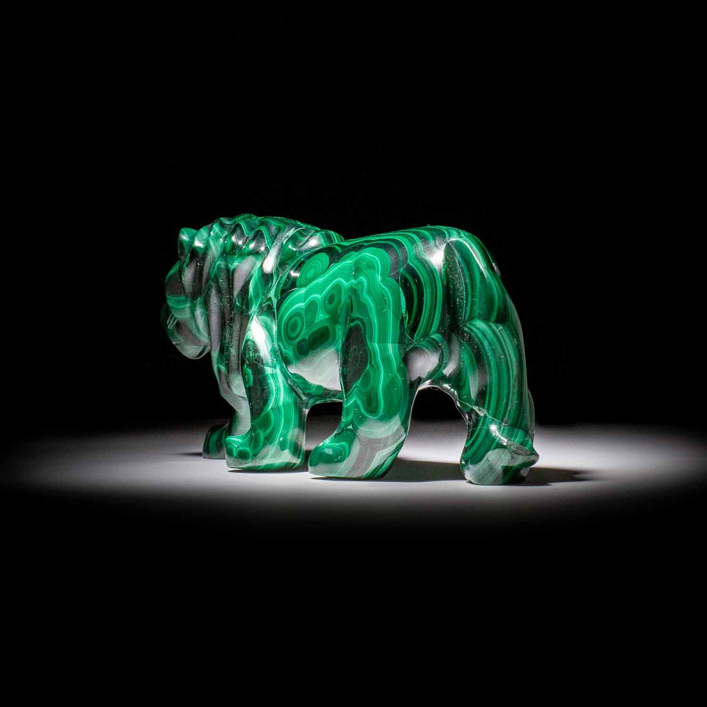 Malachite Sculpture "Lion" 