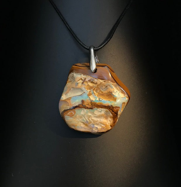 Boulder Opal necklace - 12