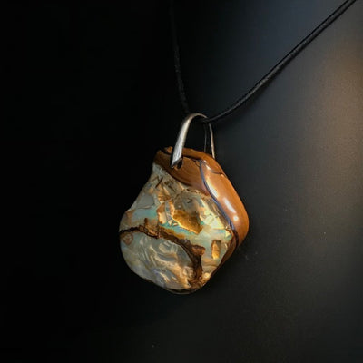 Boulder Opal necklace - 12