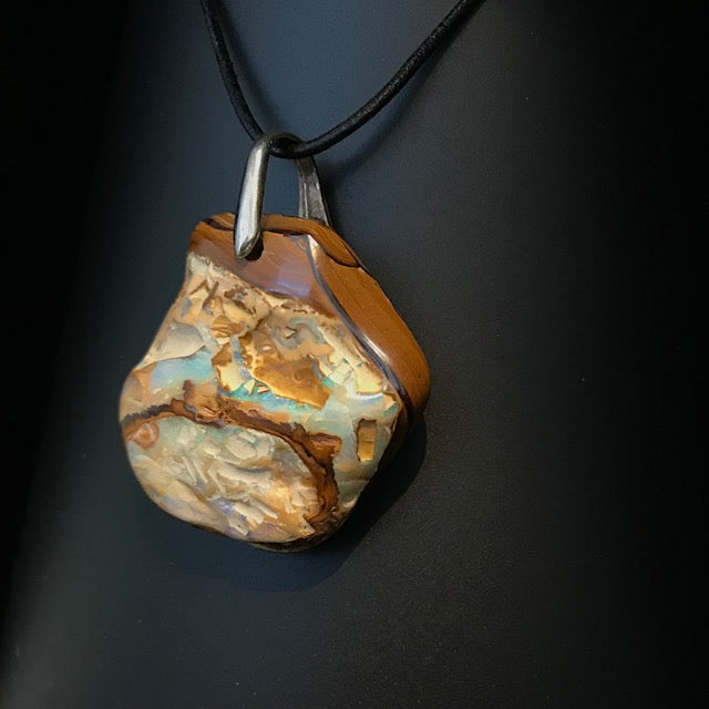 Boulder Opal necklace - 12