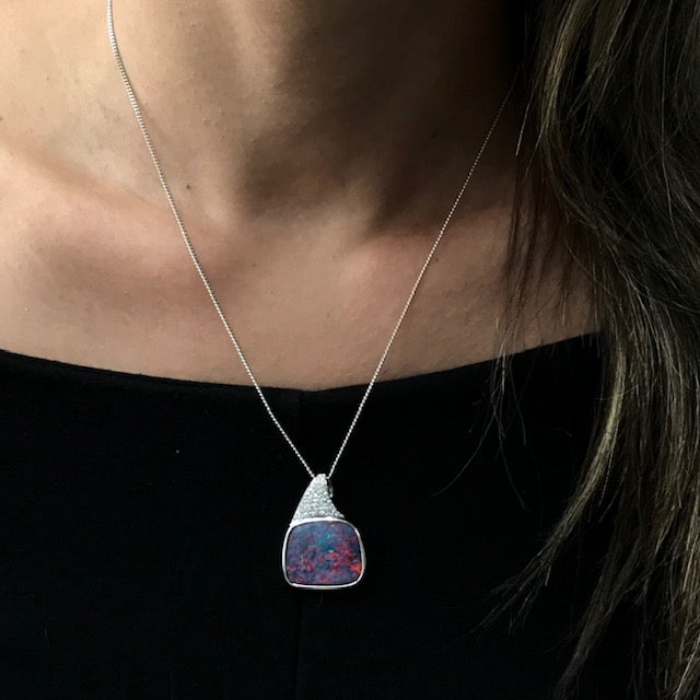 Australian Opal doublet pendant 