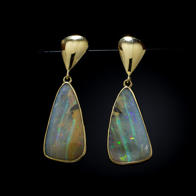 Australian Opal Earrings - 1027