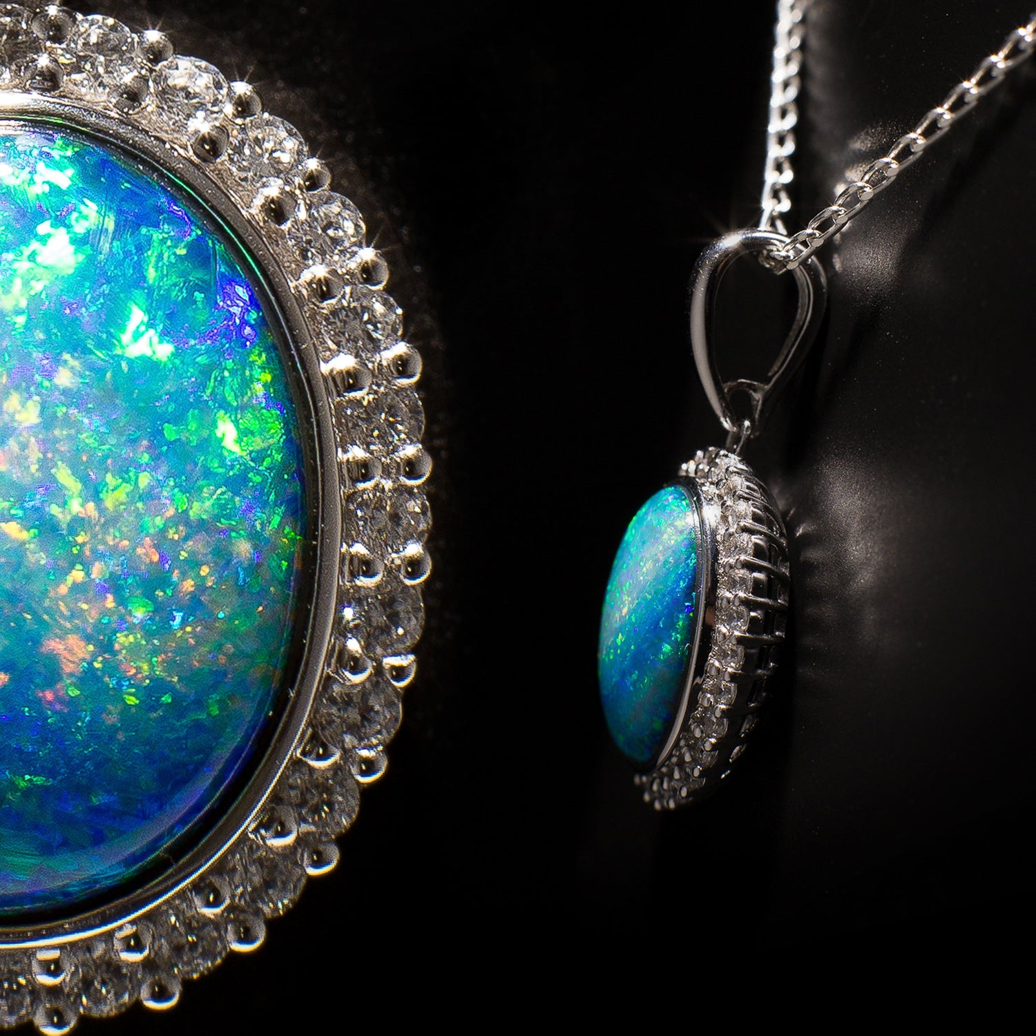 Australian Opal doublet pendant - 109