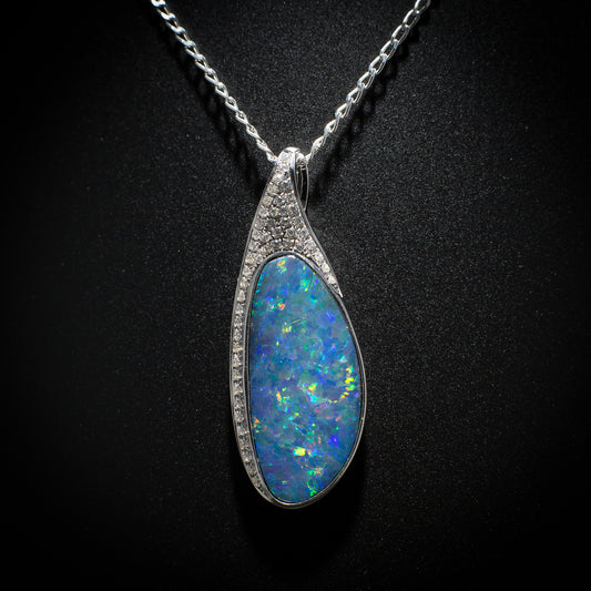 Australian Opal doublet pendant - 115