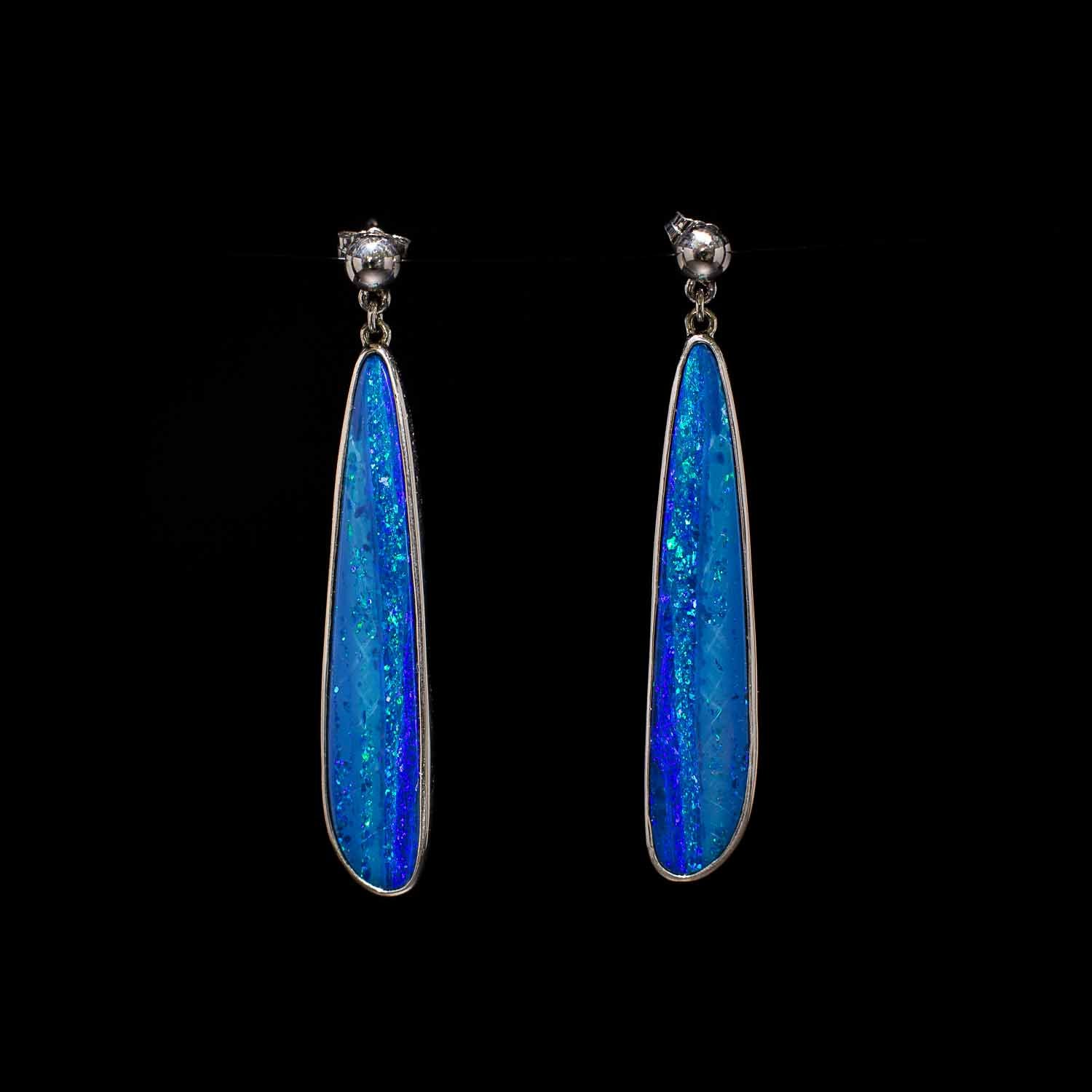 Australian Opal Doublet Earrings - 500