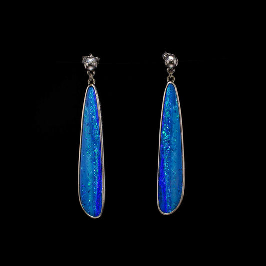 Australian Opal Doublet Earrings - 500