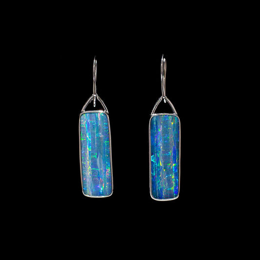 Australian Opal Doublet Earrings - 503