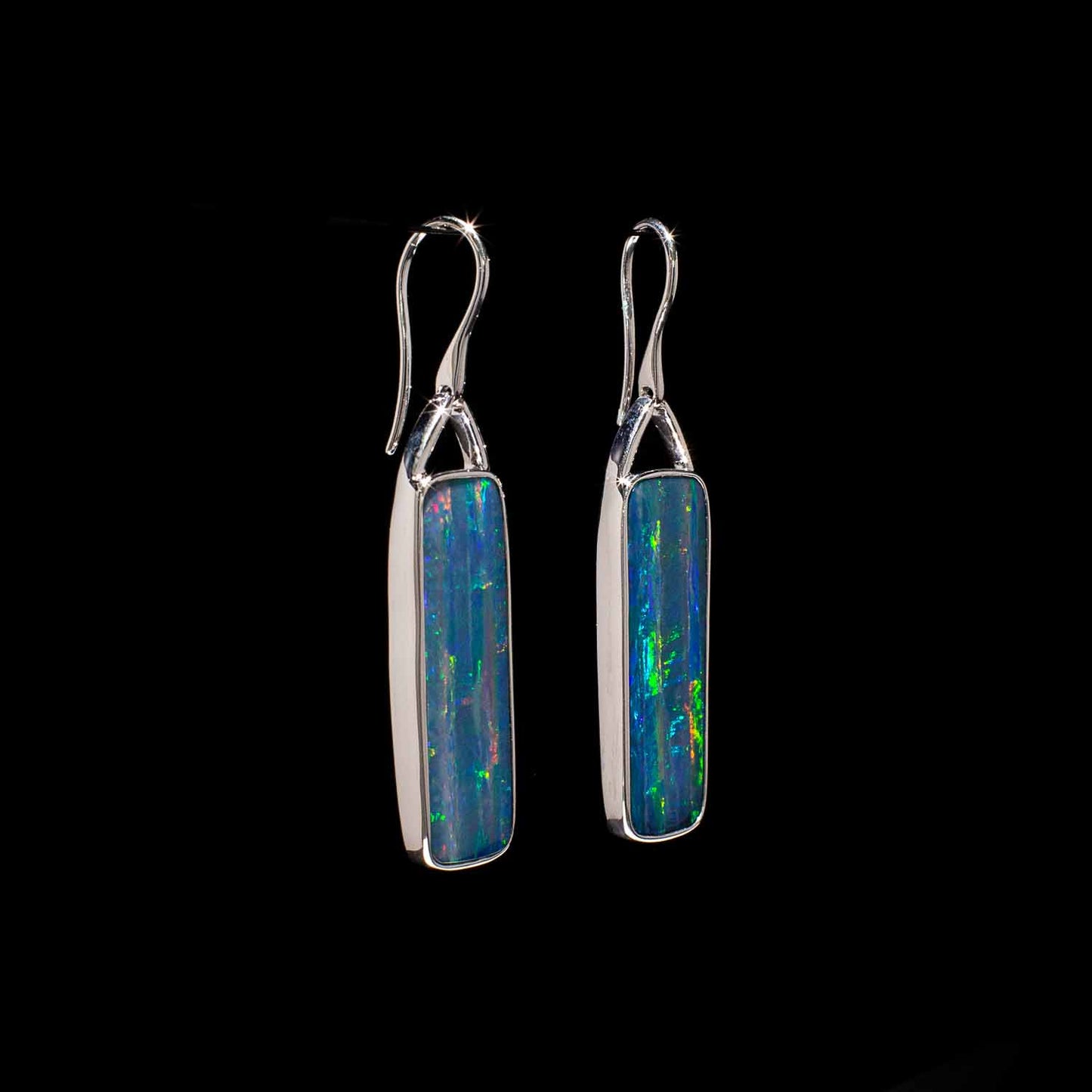 Australian Opal Doublet Earrings - 503