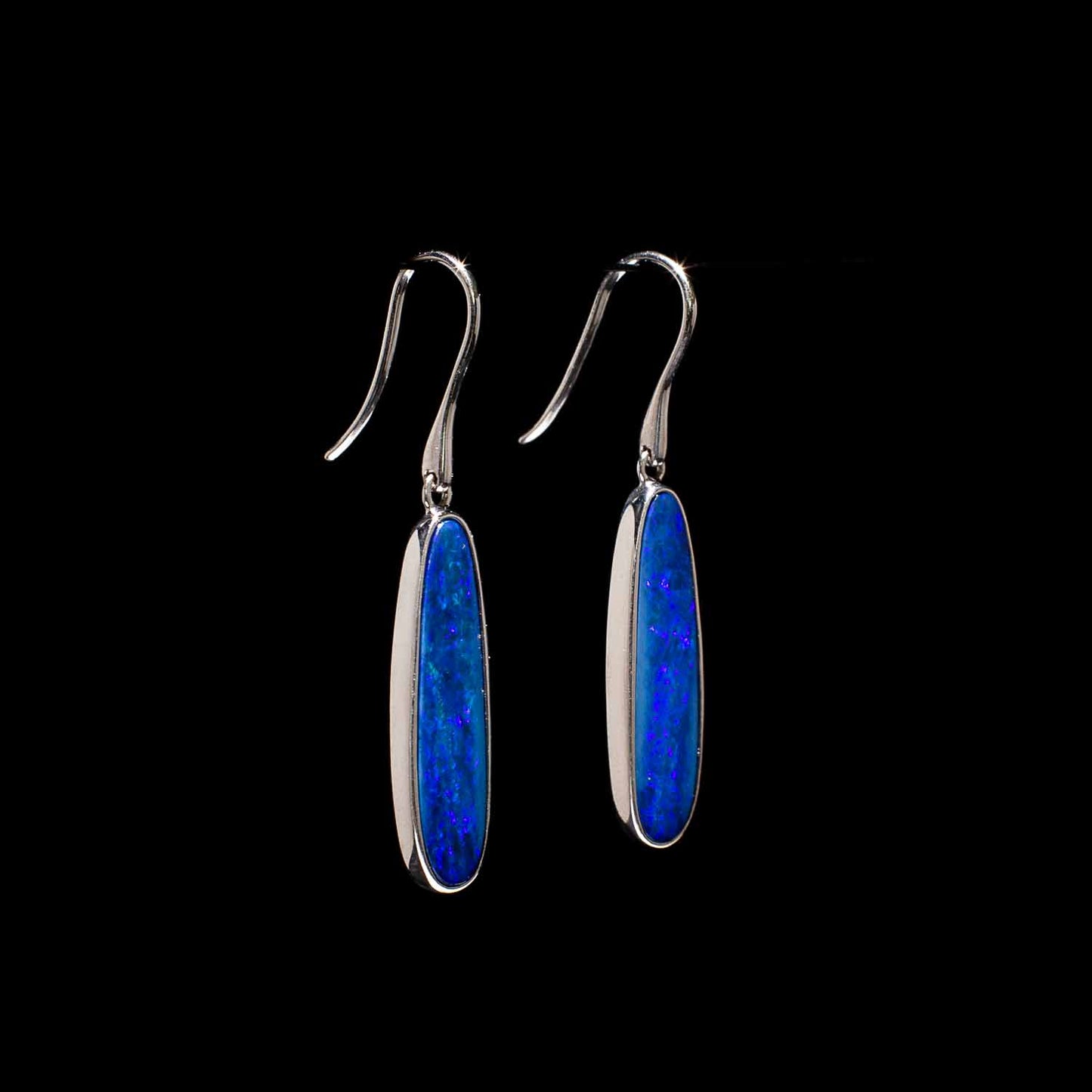 Australian Opal Doublet Earrings - 505