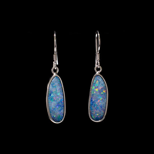 Australian Opal Doublet Earrings - 510