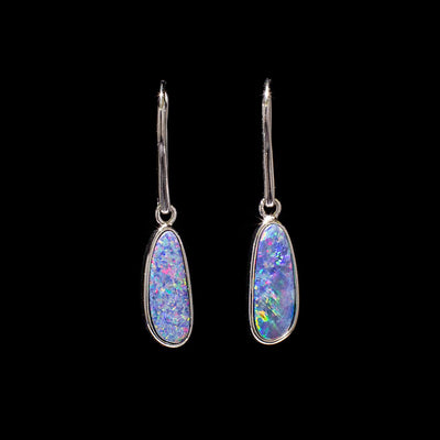 Australian Opal Doublet Earrings - 511