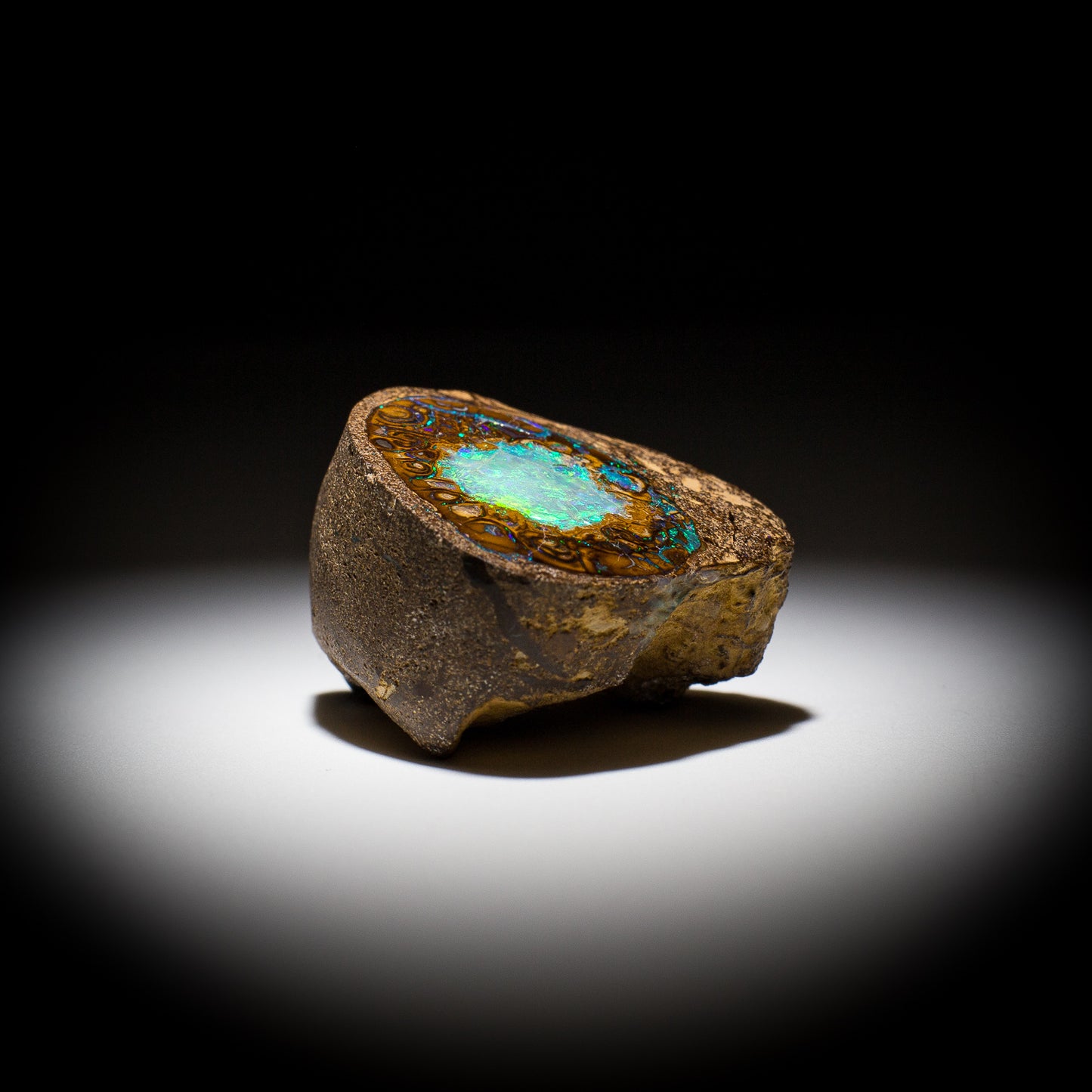 Australian Boulder Opal Specimen / Pair - 14
